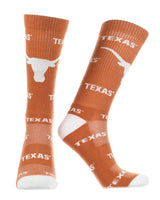 TCK socks Texas Longhorns Mayhem Crew Socks (Imported)