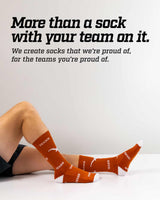 TCK socks Texas Longhorns Mayhem Crew Socks (Imported)