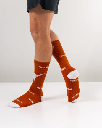 TCK socks Texas Longhorns Mayhem Crew Socks (Imported)
