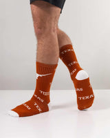 TCK socks Texas Longhorns Mayhem Crew Socks (Made in USA)