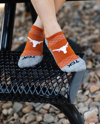 Texas Longhorns Tour No Show Tab Socks - Made in USA
