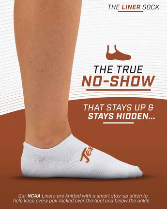 TCK socks Texas Longhorns / One Size TCK Texas Longhorns No Show Liner Socks (3-Pack)