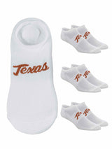 TCK socks Texas Longhorns / One Size TCK Texas Longhorns No Show Liner Socks (3-Pack)