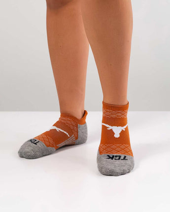 TCK socks Texas Longhorns Tour No Show Tab Socks - Made in USA