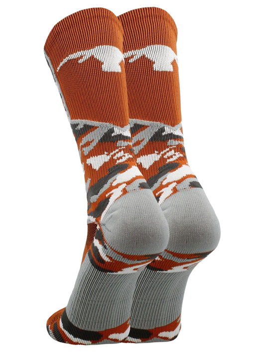 TCK socks Texas Longhorns Woodland Camo Crew Socks