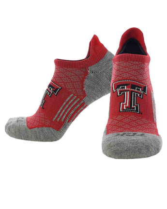 TCK socks Texas Tech Red Raiders / Large Texas Tech Red Raiders Tour No Show Tab Socks - Made in USA