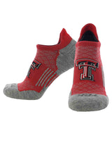 TCK socks Texas Tech Red Raiders / Large Texas Tech Red Raiders Tour No Show Tab Socks - Made in USA