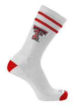 NCAA Vintage College Striped Socks - Texas Tech Red Raiders (Large)