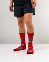 TCK socks Texas Tech Red Raiders Mayhem Crew Socks (Made in USA)