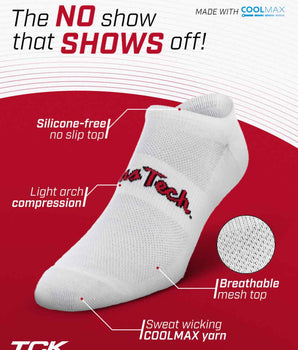 TCK socks Texas Tech Red Raiders / One Size TCK Texas Tech Red Raiders No Show Liner Socks (3-Pack)