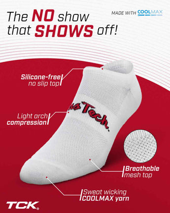 TCK socks Texas Tech Red Raiders / One Size TCK Texas Tech Red Raiders No Show Liner Socks (3-Pack)