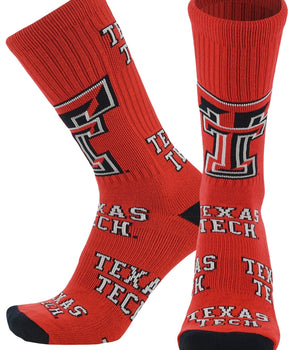 Texas Tech Red Raiders Mayhem Crew Socks (Made in the USA)