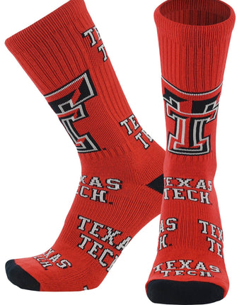 Texas Tech Red Raiders Mayhem Crew Socks (Made in the USA)