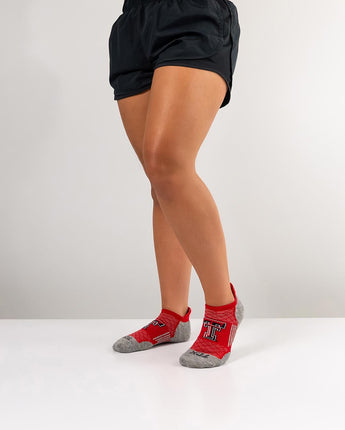 TCK socks Texas Tech Red Raiders Tour No Show Tab Socks - Made in USA