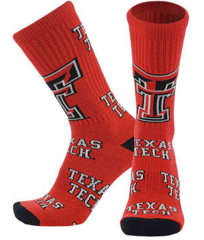 Texas Tech Red Raiders Mayhem Crew Socks (Made in USA)