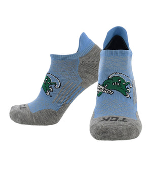 Tulane Green Wave No Show Tour Socks - Made in USA