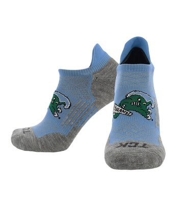 Tulane Green Wave No Show Tour Socks - Made in USA