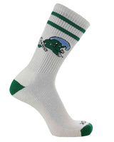 NCAA Vintage College Striped Socks - Tulane Green Wave (Large)