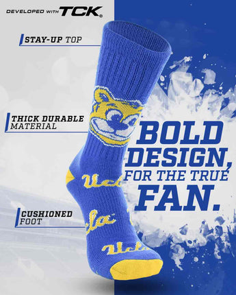 TCK socks UCLA Bruins Mayhem Crew Socks (Made in USA)