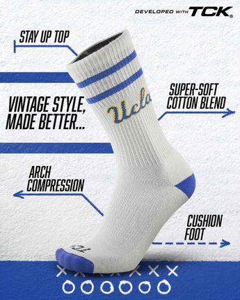 TCK socks UCLA Bruins | Vintage | NCAA Mens and Womens Soft Cotton Sock