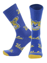 TCK socks UCLA Columbia Blue/Gold / Large UCLA Bruins Mayhem Crew Socks (Made in USA)