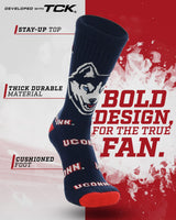 UConn Huskies Mayhem Crew Socks (Made in USA)