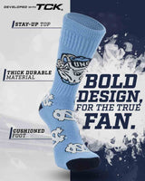 TCK socks UNC Tar Heels Mayhem Crew Socks (Made in USA)