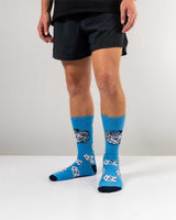 TCK socks UNC Tar Heels Mayhem Crew Socks (Made in USA)
