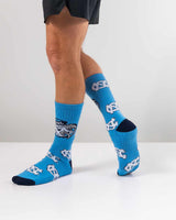 TCK socks UNC Tar Heels Mayhem Crew Socks (Made in USA)