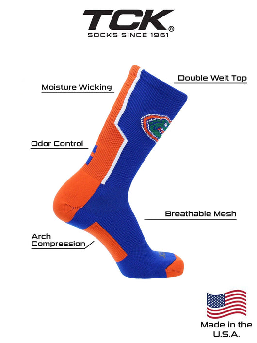 TCK socks University of Florida Gators Socks Perimeter Crew