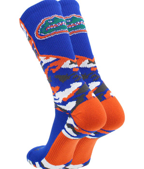 TCK socks University of Florida Gators Woodland Camo Crew Socks