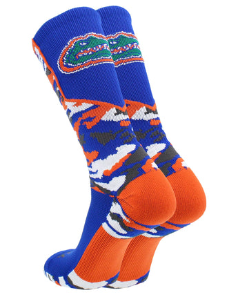 TCK socks University of Florida Gators Woodland Camo Crew Socks
