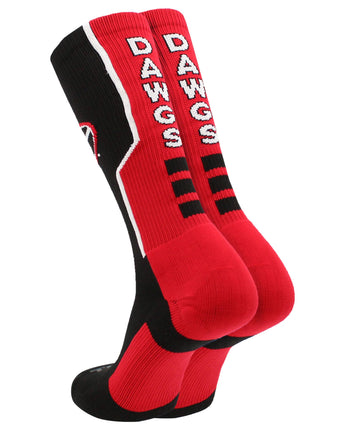 TCK socks University of Georgia Bulldogs Socks Perimeter Crew