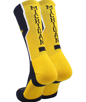 TCK socks University of Michigan Wolverines Socks Perimeter Crew