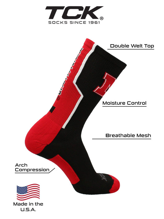 TCK socks University of Nebraska Cornhuskers Socks Perimeter Crew