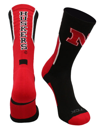 TCK socks University of Nebraska Cornhuskers Socks Perimeter Crew