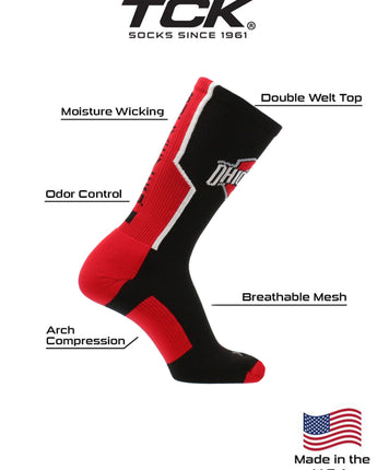 TCK socks University of Ohio State Buckeyes Perimeter Crew
