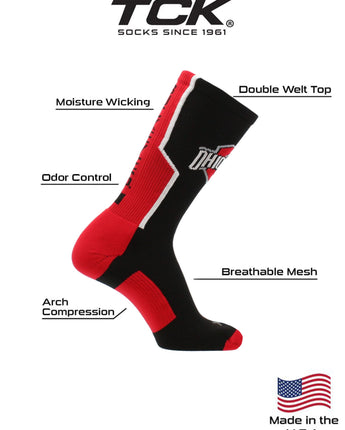 TCK socks University of Ohio State Buckeyes Perimeter Crew