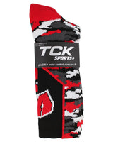 TCK socks University of Wisconsin Badgers Woodland Camo Crew Socks