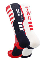 TCK socks USA American Flag Socks Crew Length USA Strong