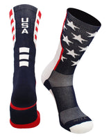 TCK socks USA American Flag Socks Crew Length USA Strong