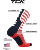 TCK socks USA Flag Crew Socks