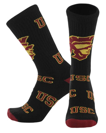 TCK socks USC Red/Gold / Large USC Trojans Mayhem Crew Socks (Made in USA)
