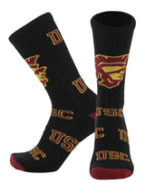 TCK socks USC Red/Gold / Large USC Trojans Mayhem Crew Socks (Made in USA)