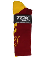 TCK socks USC Trojans Baseline Crew USA Made