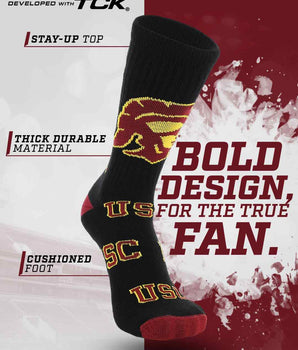 TCK socks USC Trojans Mayhem Crew Socks (Made in USA)
