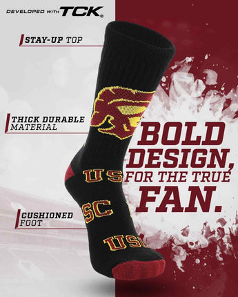 TCK socks USC Trojans Mayhem Crew Socks (Made in USA)