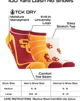 TCK socks USC Trojans No Show Socks Full Field 3 Pack