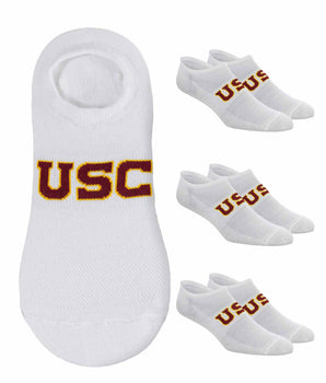TCK socks USC Trojans / One Size TCK USC Trojans No Show Liner Socks (3-Pack)
