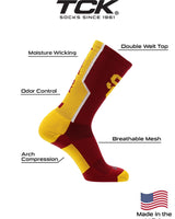 TCK socks USC Trojans Perimeter Crew Socks